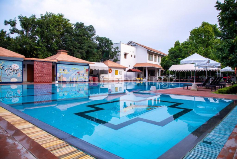 Poolside Venue in Amantra Shilpi Resort Shilpgram
 Udaipur