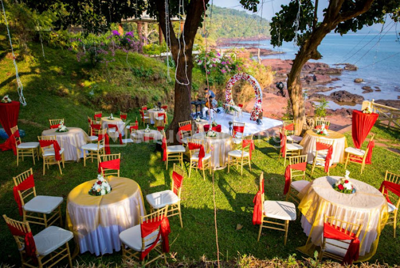 Engagement Venue in  Stone Water Eco Resort Bagmalo Goa