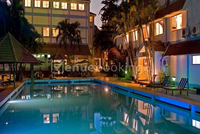 Poolside Venue in Ramanashree California Resort Yelahanka Bangalore